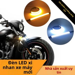 KELAJI | Đèn Chạy Ban Ngày Đèn Rẽ LED Tròn Phong Cách Harley 2 Vàng