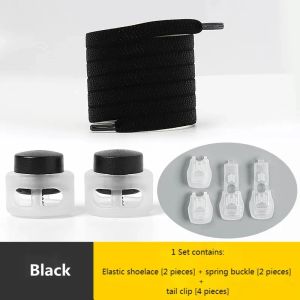 1 Pair No Tie Spring Buckle Quick Lock Laces of Colorful Elastic Sneaker Laces Mens and Womens Loafer Laces Shoe Accessories