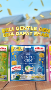 GENTLE GEN HIJAU PARISENNE GARDEN Deterjen Cair Renceng isi 14 Sachet
