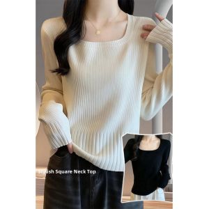 High-end Trendy Stylish Versatile Knit Top