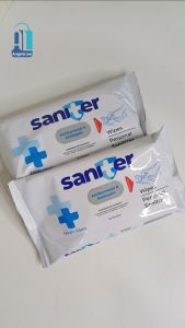 Saniter Wipes Antibacterial & antiseptic 50pcs Tisiu Tissiu Basah