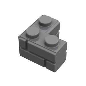 [43Pcs]【50g】 2357 2X2 Right Angle Grid Pattern City Wall Brick