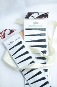 (10 pcs) Jepit Rambut Bebek Buaya Salon Polos