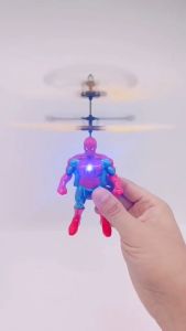 Induction helicopter USB rechargeable cartoon character airplane infrared induction toy