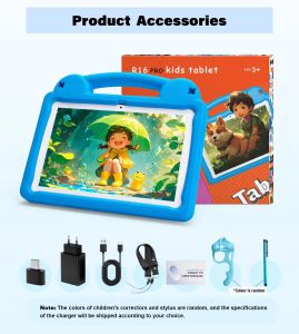 Paitanry 10.1 Inch Kids Tablet Android 15 8GB(4+4) 64GB ROM Dual Band WiFi 6 Parental Lock Kids Safe Mode for Boys Girls