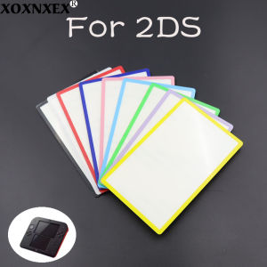 For 2DS Colorful Top Surface Mirror Outer Lens Cover Upper LCD Screen Front Plastic Cover Screen Replacement