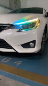 Bộ LED mí Audi chạy đuổi REMOTE - nhiều màu sắc RGB - chỉ dùng điện xe máy ô tô DC12v