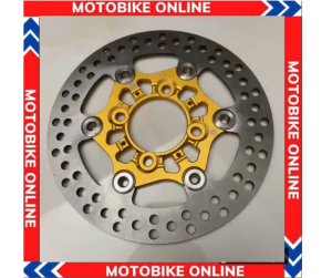 Đĩa trước 220mm mẫu lõm 4 lỗ thông dụng lắp được nhiều dòng xe