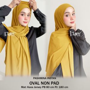 pashmina instant non pad oval ukuran m jersey quina by flow