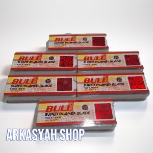 MATA PISAU PASAH BULL BOX 6 PCS(PISAU KAYU PISAU SERUT PISAU PASAH PISAU BAJA)