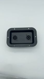 Metal Dual SpeakOn Terminal Plate Speaker Box Back Panel PA Junction Box Back Wiring Panel