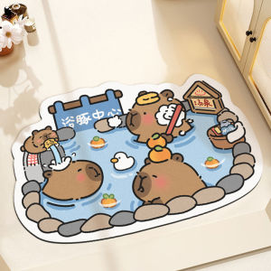 Slip-Resistant Diatomite Bathroom Mat Cute for Kids