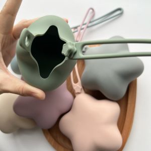 2025 OriginalยอดนิยมStar Pacifierกล่องสไตล์เรียบง่ายแบบพกพากระเป๋าสีทึบแบบบูรณาการเด็กPacifierกระเป๋า