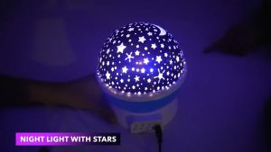 【Galaxy Sky】Romantic Starry Light LED Projector Star Moon Night Lamp Table Bedroom Light Fairy Lights 星空灯 Lampu Hiasan Bilik Tidur Malam 360° Rotation Ambient Decorative Lighting 小夜灯