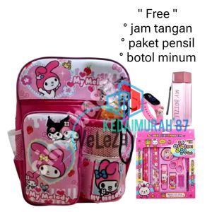 Tas Cinnamoroll Kuromii Melody tas ransel anak perempuan sanrio BANYAK BONUSNYA tas anak TK SD tas ransel tas anak