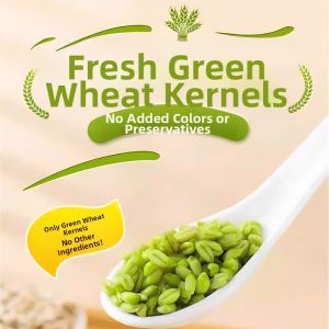 WENXIANGZAN | Organic Skinless Fresh Green Wheat Berries Porridge Ingredients