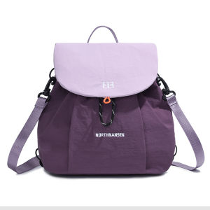 Oxford Cloth Waterproof Hiking Backpack Womens Dual Shoulder Casual Versatile Lightweight Mountain Climbing Bag Commuting Single Shoulder Bag