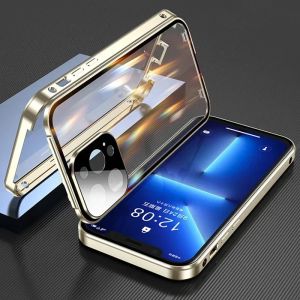 CHUBAN | Magnetic 360° Full Body Protection Double Sided Glass Case For iPhone 18 17 16 15 14 13 12 Mini 11 Pro Max 17E 16E Phone Covers