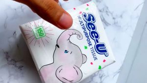 Tissue See U Multipurpose Pop Up Gajah kecil makan muka lembut halus promo per 6 pack murah