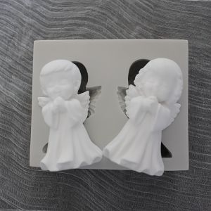 3D angel prayer silicone mold suitable for DIY handicrafts epoxy Resin soft clay and plaster - multi-functional resin Casting