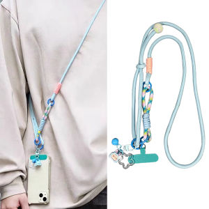 Adjustable Long Multi-Functional Phone Strap Neck Rope Crossbody Bag Weaving Anti-Lost Phone Accessories for Digital Gadgets