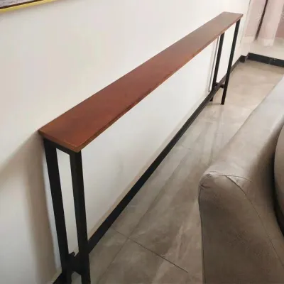 HUAYASEN | Custom Narrow Solid Wood Storage Shelf Bedside Table