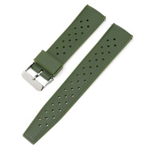 New Tropical Rubber Strap for Oris Seiko Citizen Quick Release Watch Band 18mm 20mm 22mm Silicone Tropic Strap Smart Watch Strap