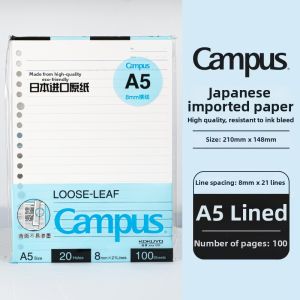 KOKUYO | Ruled Grid Blank Loose Leaf Refills 26 Holes