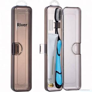 Lightweight Transparent Plastic Toothbrush Holder Portable Travel Storage Organizer Suitable For Toothpaste And Toothbrush Carry