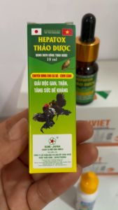 Combo HDH Sulfa-Tri 10ml Ký sinh trùng đầu đen tiêu chảy và Hepatox Thảo dược 10ml  giải độc gan thận cho thú cảnh thú y