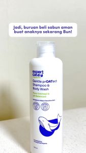Expert Care Shampoo Body Wash 2in1 Sabun Sampo Anak Bayi Sensitif Bebas SLS dengan Oatmeal