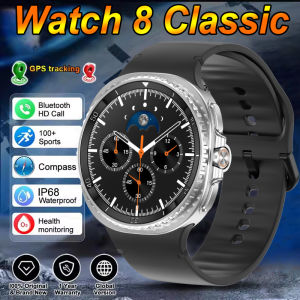 2025 New Watch 8 Classic GPS Trackr Smart Watch Men Woman Compass NFC Custom Dial 460*460 AMOLED Bluetooth Call Sport Smartwatch
