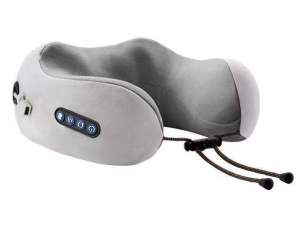 หมอนนวดคอ หมอนนวดคอไฟฟ้า Neck massager หมอนรองคอไฟฟ้า สามปุ่ม หมอนในรถ หมอนนวดไฟฟ้า แบบพกพา หมอนรองคอ รูปตัวยู