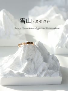 Gypsum Mountain Range Decoration Snow-Covered Peak Props Necklace Beauty Photography Studio Background Creative Arrangement