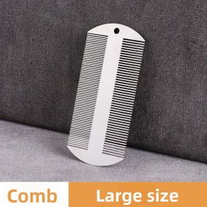 WEIMEIYUAN | Stainless Steel Lice Comb with Dense Bristles for Scalp Flakes Removal and Child Use
