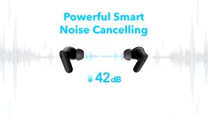 Soundcore Anker R50i NC Earbuds Adaptive Noise Canceling Headset Earphone Bluetooth 5.4 TWS Low Latency for Game Long Battery 4 Mics IP54 - A3959