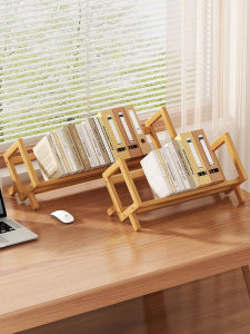 Desktop Bookshelf Windowledge Storage Rack Simple Office Table Easy-to-Assemble Small Bookcase for Bedroom Window Seat