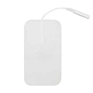 Suolaer 20/10PCS 2.5mm DC Plug Nerve Stimulator Silicone Gel Electrode Pads with 2-Way Connect Wire TENS EMS Massager Electrodes Digital Therapy Machine Massage