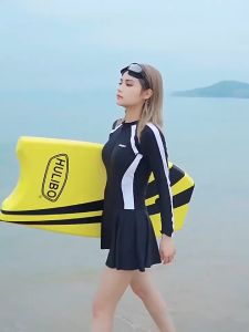 FASHION ACE🔥Beach Dress for Women Breathable and Quick Drying Conservative Belly Covering and Slimming Womens Swimsuit Swimwear Women Professional sports training students hot spring swimsuits 泳衣 游泳装女2024013003