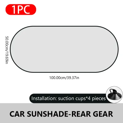 SEAMETAL Car Side Window Sun Shade Cover Foldable Front Rear Window Sunshade Curtain Back Windshield Summer Sun Protection Cover