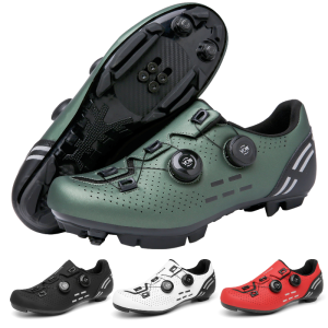 Mens Outdoor Professional Cycling ShoesLighter Nylon SolesBreathable Upper Mountain Off-road Road Bike Racing Shoes SPD-MTB