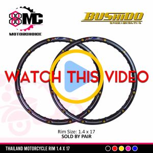 BUSHIDO CNC Series 2 Motorcycle Rims Made in Thailand Size 1.4 X 17 Sold by Pair