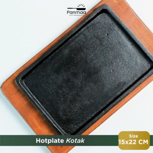 PANMAA Cast Iron Hot Plate Steak / Piring Steak Kotak (22x15 cm)