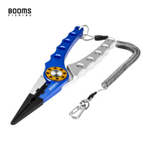 Booms Fishing 20cm Aluminum Fishing Pliers Multitool Hook Remover Braided Fishing Line Cutting and Split Ring Pliers Set
