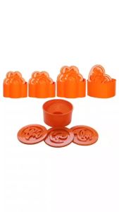 Khuôn xôi nhựa VIỆT NHẬT - Hình hoa tim chữ Phúc Lộc Thọ - Xôi cúng đầy tháng thôi nôi - 5750/63