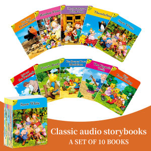 A Set Of 10 Classic Fairy Tale Books Libros Colorful Animation Stories Early Kids Preschool Education Audio Books To Help Read