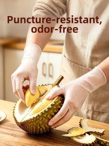 DINGQING | Odorless Anti-Puncture Breathable Disposable PVC Gloves