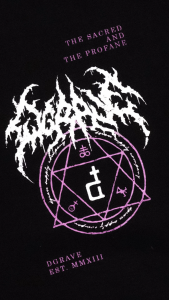 DGRAVE CREATIONS SYNNXX BLACK T-SHIRT