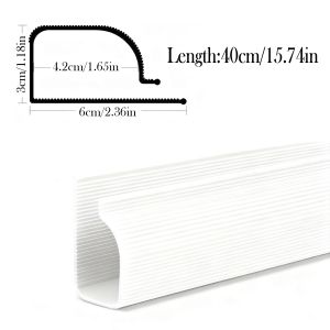 1-3pc Self Adhesive Under Desk Cable Management Tray Power Wire Hider Strip Cord Holder No Drilling Wire Organizer Cable Raceway