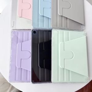 For Samsung Tab S7 S8 S9 11 FE 10.9 S10 Plus 12.4 inch Case Magnetic Smart Cover For Tab A9 Plus 11" Left Pencil Holder Funda